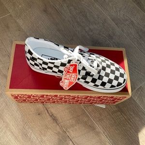 SOLD Black and White Checkerboard Vans